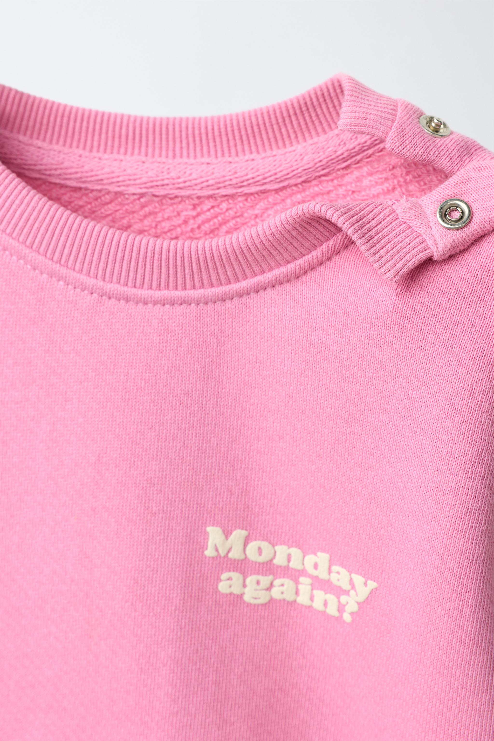 TEXT SWEATSHIRT AND LEGGING JOGGING SET